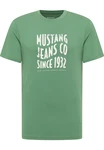 MUSTANG T-Shirt 'AUSTIN' grn/wei