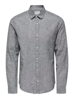 Only & Sons Hemd Style Caiden grau