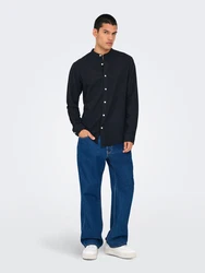 Only & Sons Hemd 'Caiden' schwarzmeliert