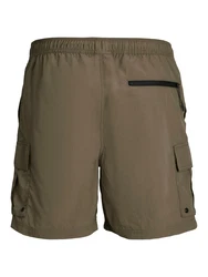 JACK & JONES Badeshorts JPSTNAXOS braunmeliert