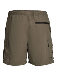 JACK & JONES Badeshorts JPSTNAXOS braunmeliert