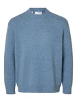 SELECTED HOMME Pullover SLHREUBEN blaumeliert