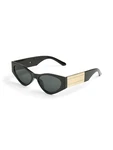 PIECES Sonnenbrille 'PCLOUISA' gold/schwarz