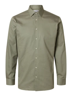 SELECTED HOMME Hemd Langarmhemd grau SELECTED HOMME Hemd Langarmhemd grau