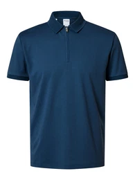 Poloshirt 'SLHFave' dunkelblau