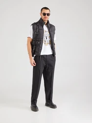 Versace Jeans Couture T-Shirt dunkelgelb/schwarz/wei/offwhite