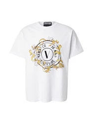 Versace Jeans Couture T-Shirt dunkelgelb/schwarz/wei/offwhite