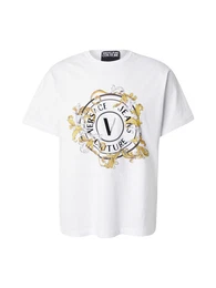 T-Shirt dunkelgelb / schwarz / wei / offwhite