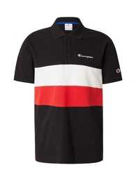 Poloshirt rot / schwarz / wei