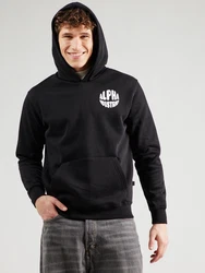 ALPHA INDUSTRIES Sweatshirt schwarz/weiß