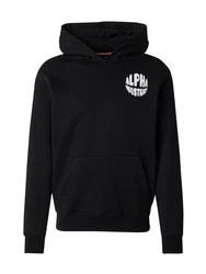 ALPHA INDUSTRIES Sweatshirt schwarz/weiß