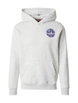 ALPHA INDUSTRIES Sweatshirt hellgrau/dunkellila