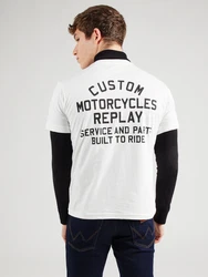 REPLAY T-Shirt schwarz/weiß