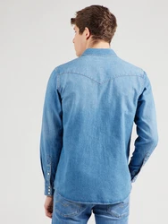 WRANGLER Hemd 'Western' blau