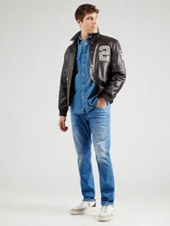 WRANGLER Hemd 'Western' blau