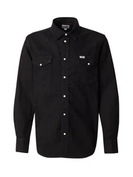 WRANGLER Hemd 'Western' schwarz