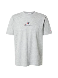 T-Shirt marine / graumeliert / rot
