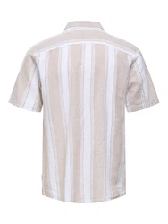 Only & Sons Hemd Caiden sand/weiß