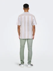 Only & Sons Hemd Caiden sand/weiß