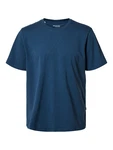 SELECTED HOMME T-Shirt SLHASPEN dunkelblau