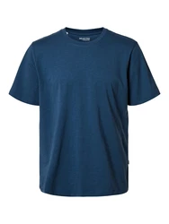 SELECTED HOMME T-Shirt SLHASPEN dunkelblau