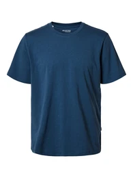 T-Shirt 'SLHAspen' dunkelblau