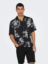 Only & Sons Hemd 'ONSROCKET' grau/hellgrau/schwarz