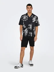 Only & Sons Hemd 'ONSROCKET' grau/hellgrau/schwarz