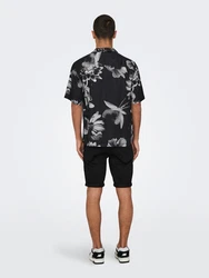 Only & Sons Hemd 'ONSROCKET' grau/hellgrau/schwarz