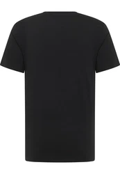MUSTANG T-Shirt 'AUSTIN' schwarz/weiß