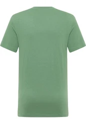 MUSTANG T-Shirt 'AUSTIN' tanne/dunkelgrün/weiß