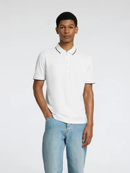 SELECTED HOMME Poloshirt SLHFAVE schwarz / weiß