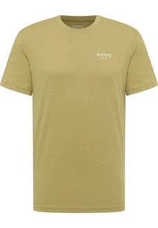 MUSTANG T-Shirt 'AUSTIN' oliv/weiß MUSTANG T-Shirt 'AUSTIN' oliv/weiß