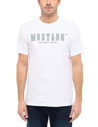 MUSTANG T-Shirt 'AUSTIN' grn/schwarz/wei