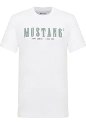 MUSTANG T-Shirt 'AUSTIN' grn/schwarz/wei