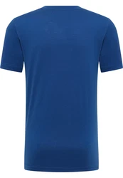 MUSTANG T-Shirt 'AUSTIN' navy/dunkelrot/weiß
