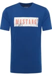 MUSTANG T-Shirt 'AUSTIN' navy/dunkelrot/weiß