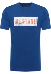 T-Shirt 'Austin' navy / dunkelrot / wei
