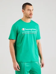 Champion Authentic Athletic Apparel T-Shirt grasgrün/rot/weiß