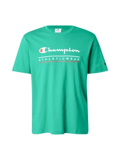 Champion Authentic Athletic Apparel T-Shirt grasgrün/rot/weiß
