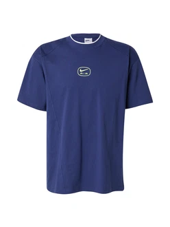 Nike Sportswear T-Shirt Air dunkelblau/limone