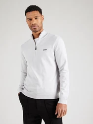 BOSS Pullover 'Momentum' hellgrau
