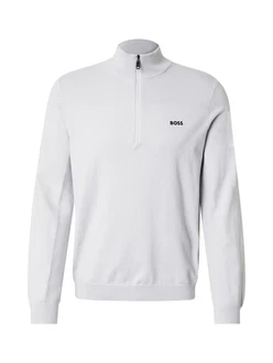 BOSS Pullover 'Momentum' hellgrau