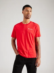 Champion T-Shirt Crewneck Kurzarmshirt rot/weiß