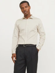 JACK & JONES Hemd 'Parma' hellbeige