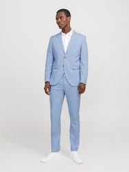 Jack & Jones Bügelfaltenhose Solaris taubenblau