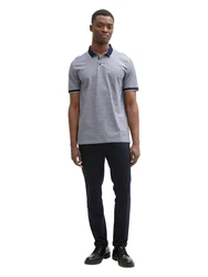 TOM TAILOR DENIM Poloshirt navy/weiß