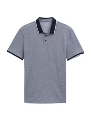 TOM TAILOR DENIM Poloshirt navy/weiß