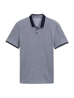 TOM TAILOR DENIM Poloshirt navy/weiß