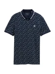 TOM TAILOR DENIM Poloshirt nachtblau/hellblau/weiß